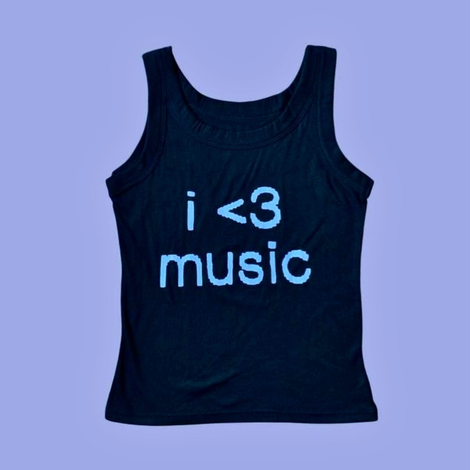 I <3 MUSIC TANK TOP
