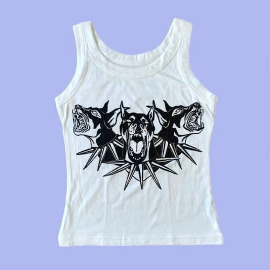 DOBERMAN TANK TOP WHITE