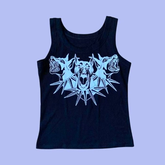 DOBERMAN TANK TOP BLACK